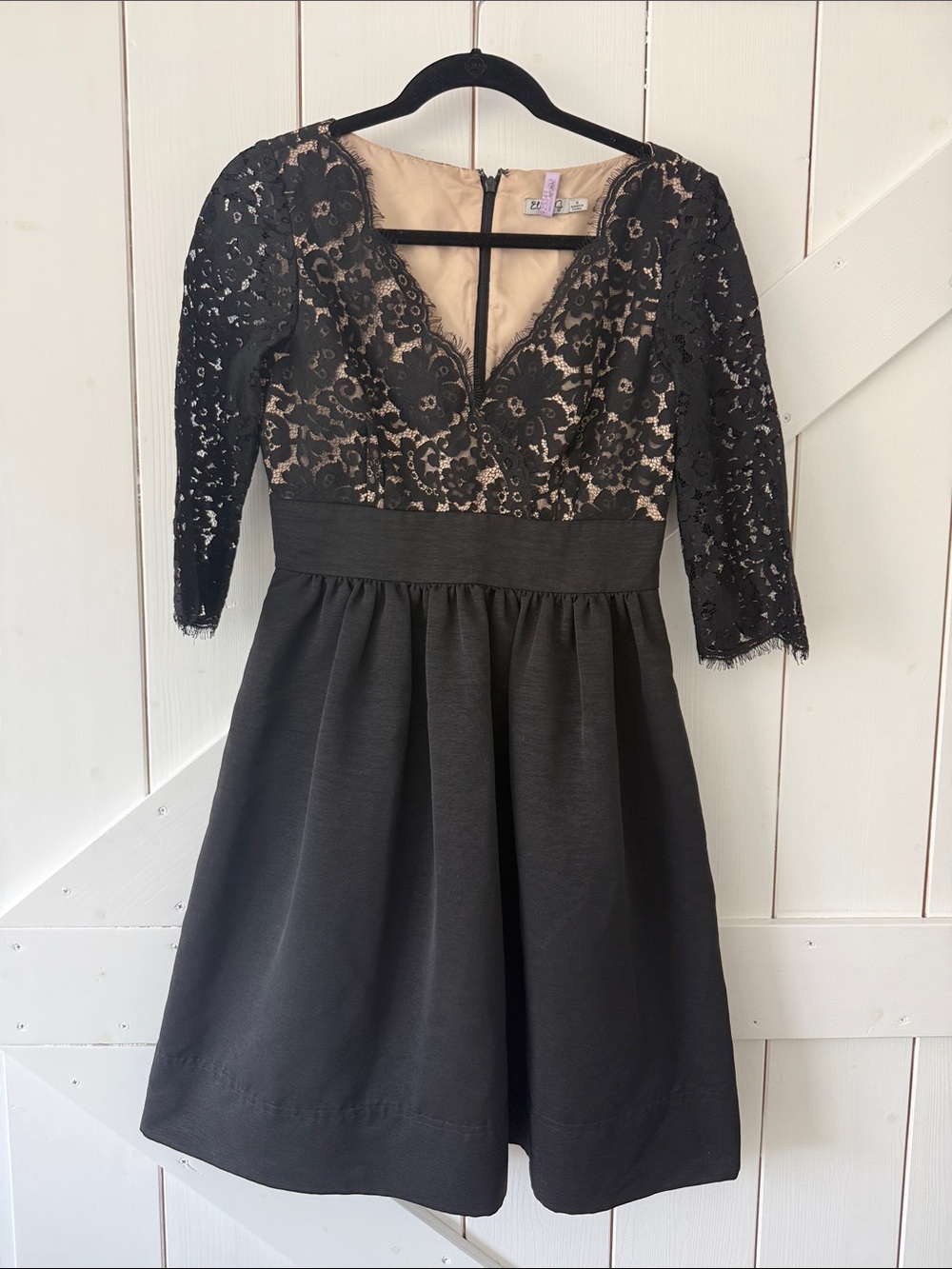 Eliza J size 4 black lace dress